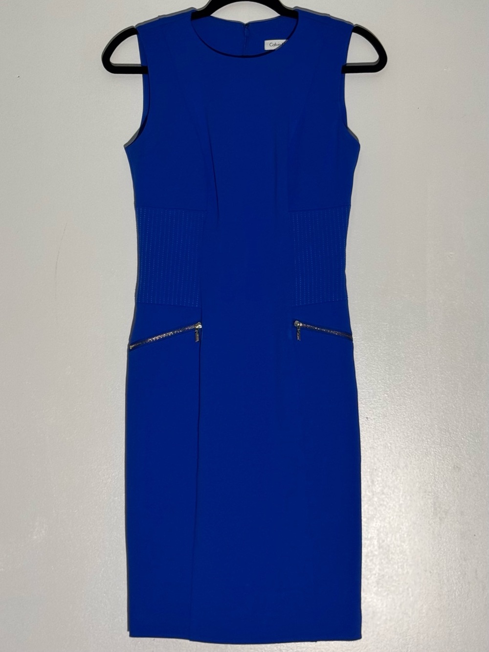 Calvin Klein Sleeveless Sheath Dress in Royal Blue Career Work Office 2